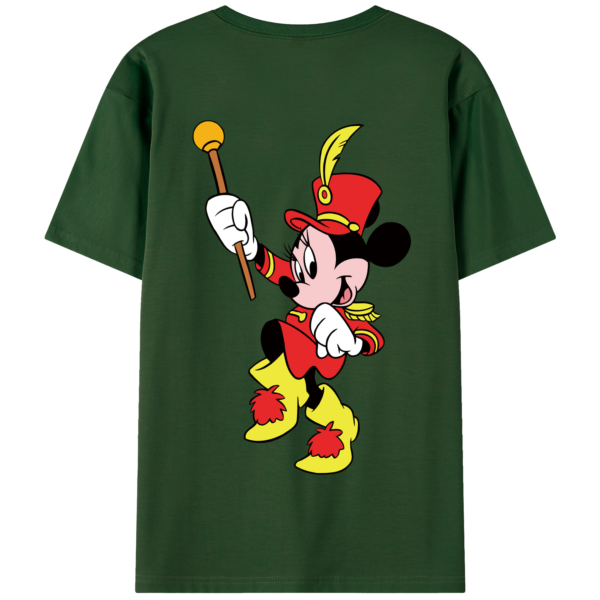 （画像用） ミッキーマウス Mickey Mouse 綿100％半袖Tシャツ（背面プリント）